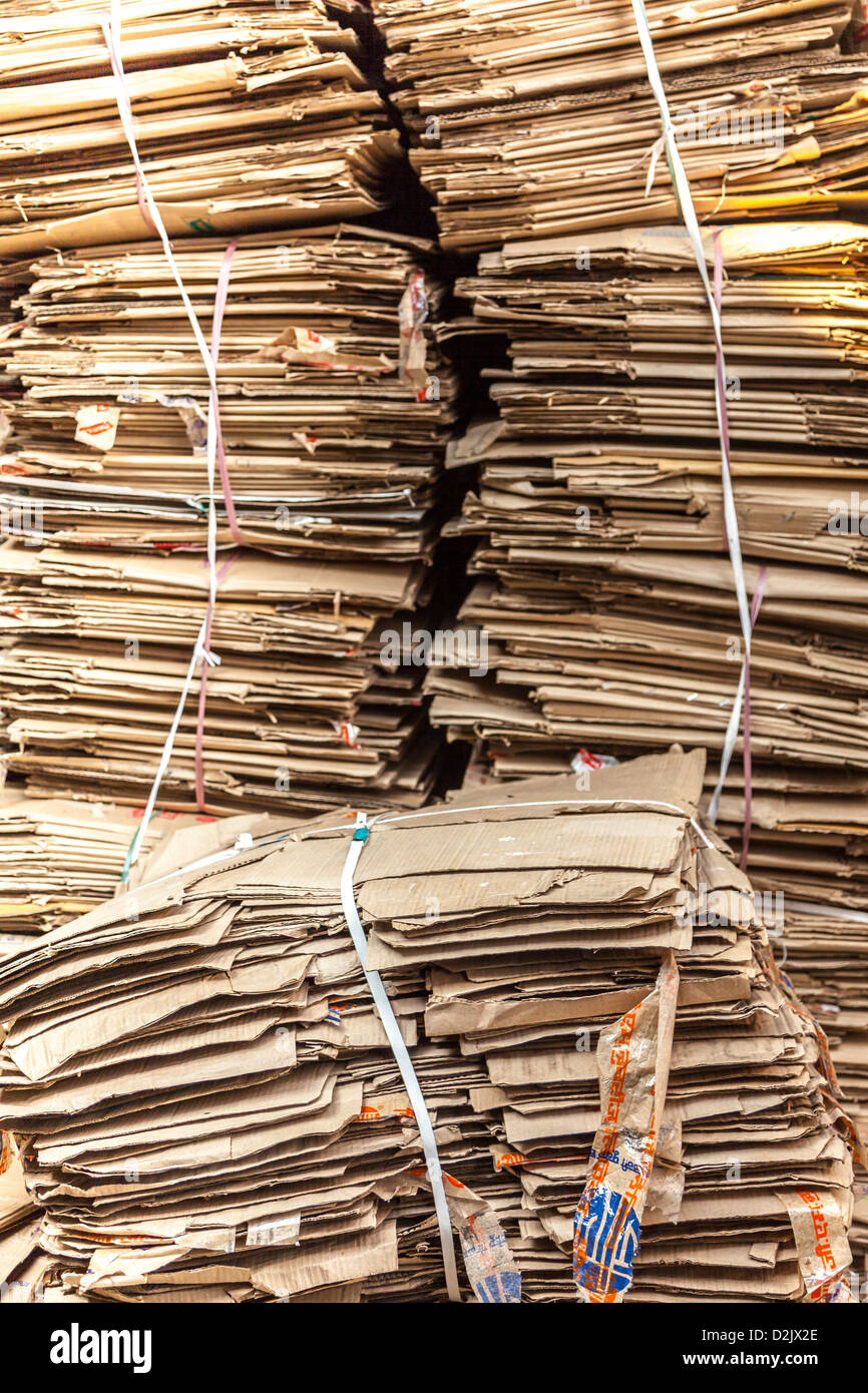 cardboard recycling, Mumbai, India Stock Photo Alamy