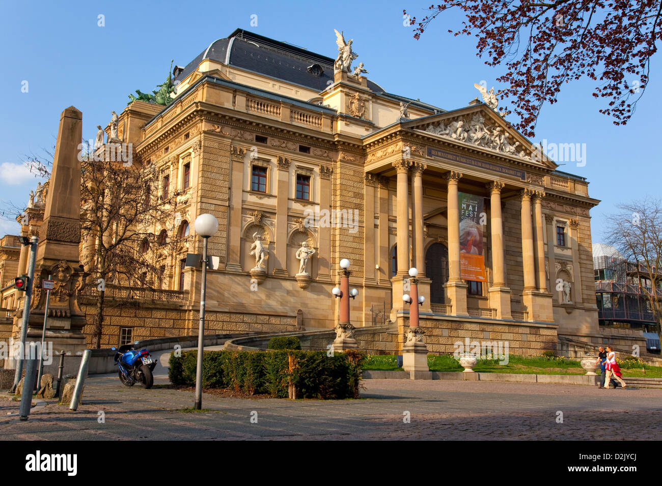Wiesbaden, Germany, the Hessian State Theatre in Wiesbaden Stock Photo