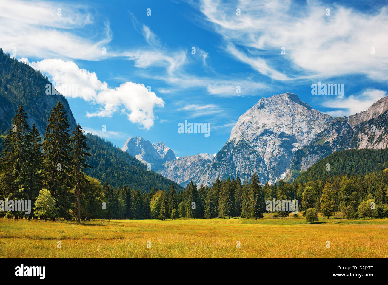 Swiss Alps summer mountain landscape. Stock Photo