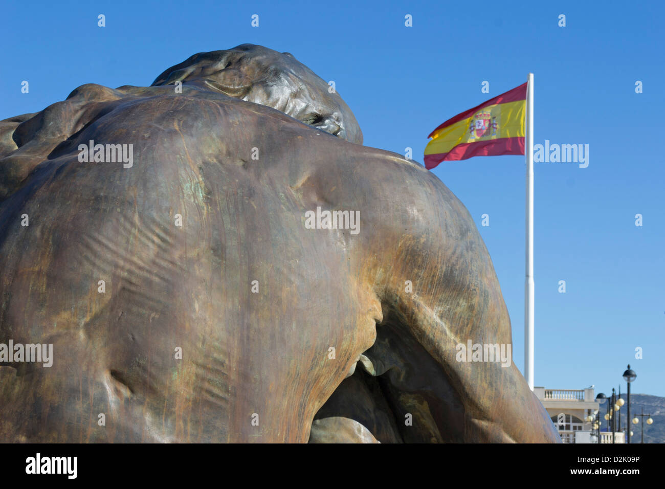Large bronze statue in Cartagena entitled "To Victims Of Terrorism