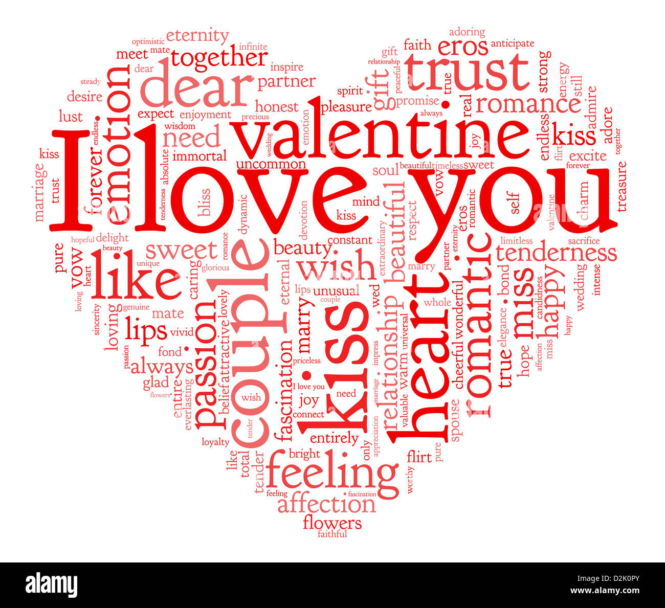 I Love You And Valentine Concept In Word Tag Cloud On White Background I Love You And Valentine Concept In Word Tag Cloud On White Background