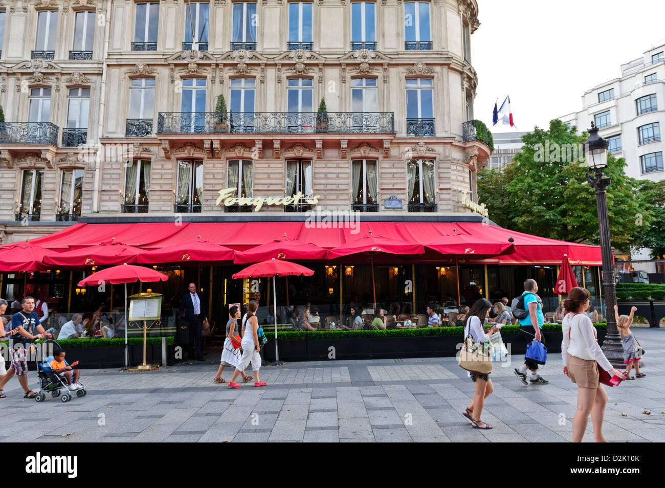 Fouguest's Restaurant, Champs Elysees, Paris, France Stock Photo Alamy