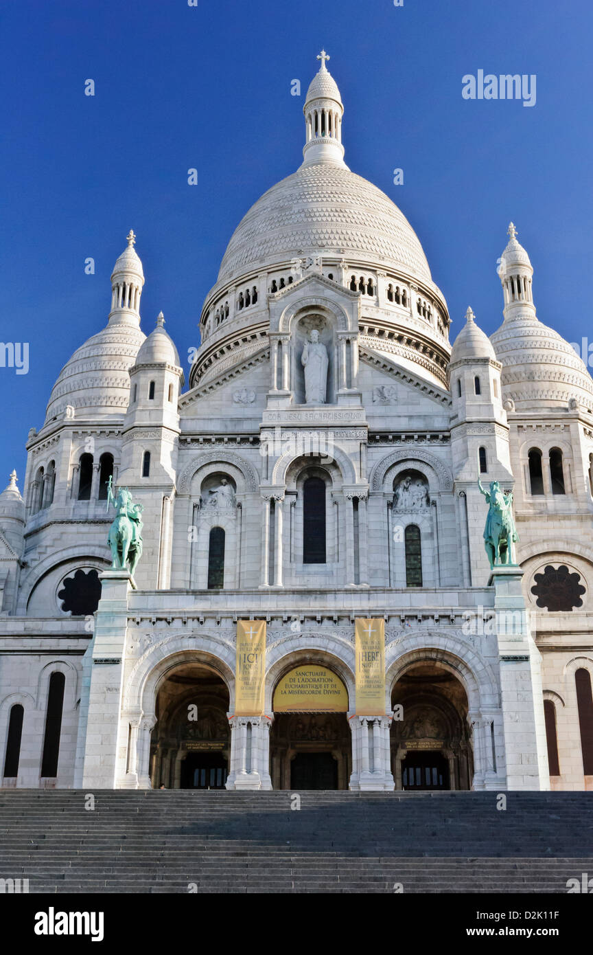 Sacré-Cœur Basilica, Paris, France. Stock Photo