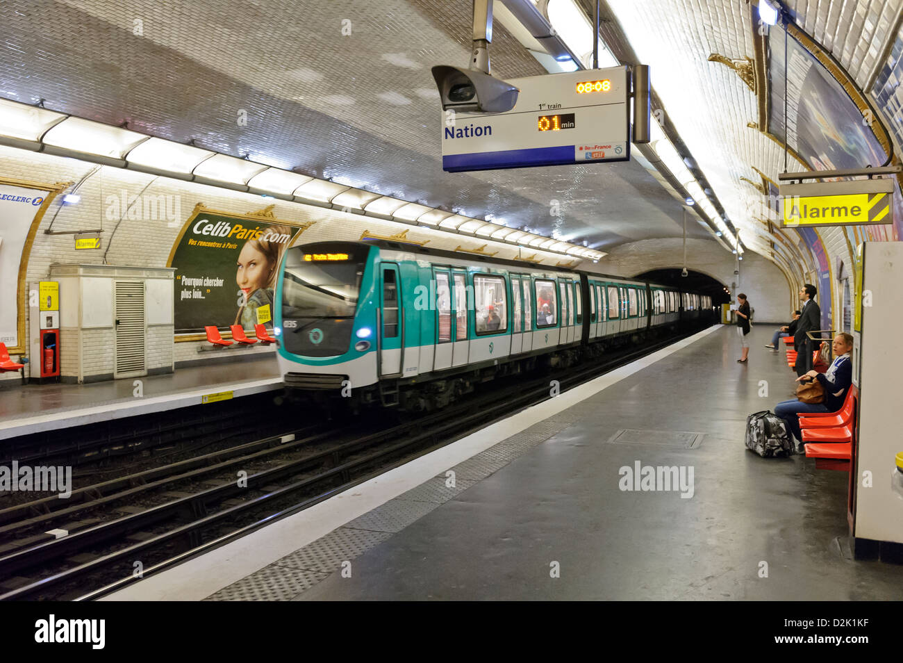 Victor Hugo Metro Platform, Paris, France