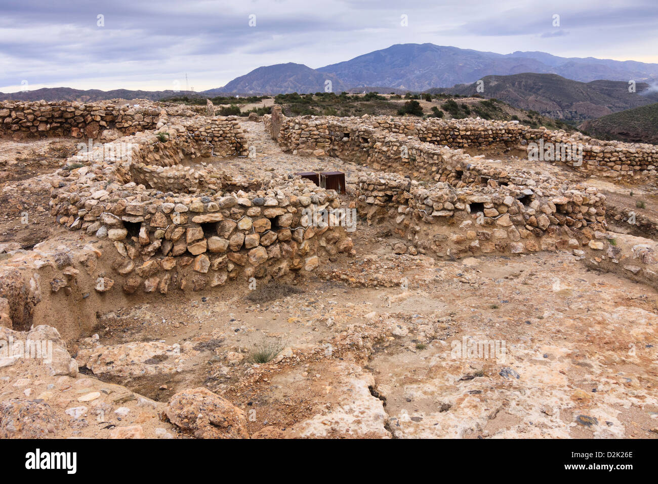 Main gate and barbican of Los Millares. Copper Age archaeological site