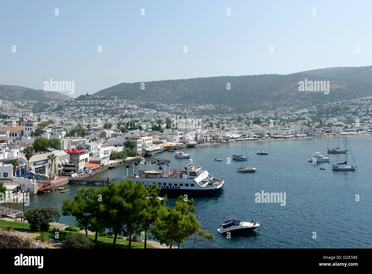 Bodrum Turkey. The cosmopolitan, vibrant and historical city of Bodrum, known in antiquity as Halicarnassus. Stock Photo