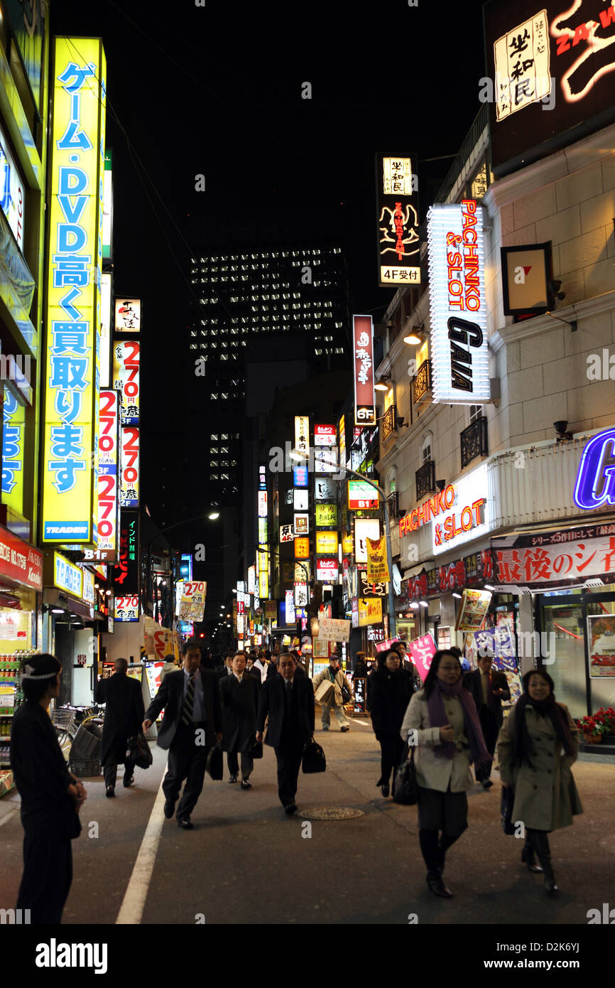 Tokyo, Japan, city view at night Stock Photo - Alamy