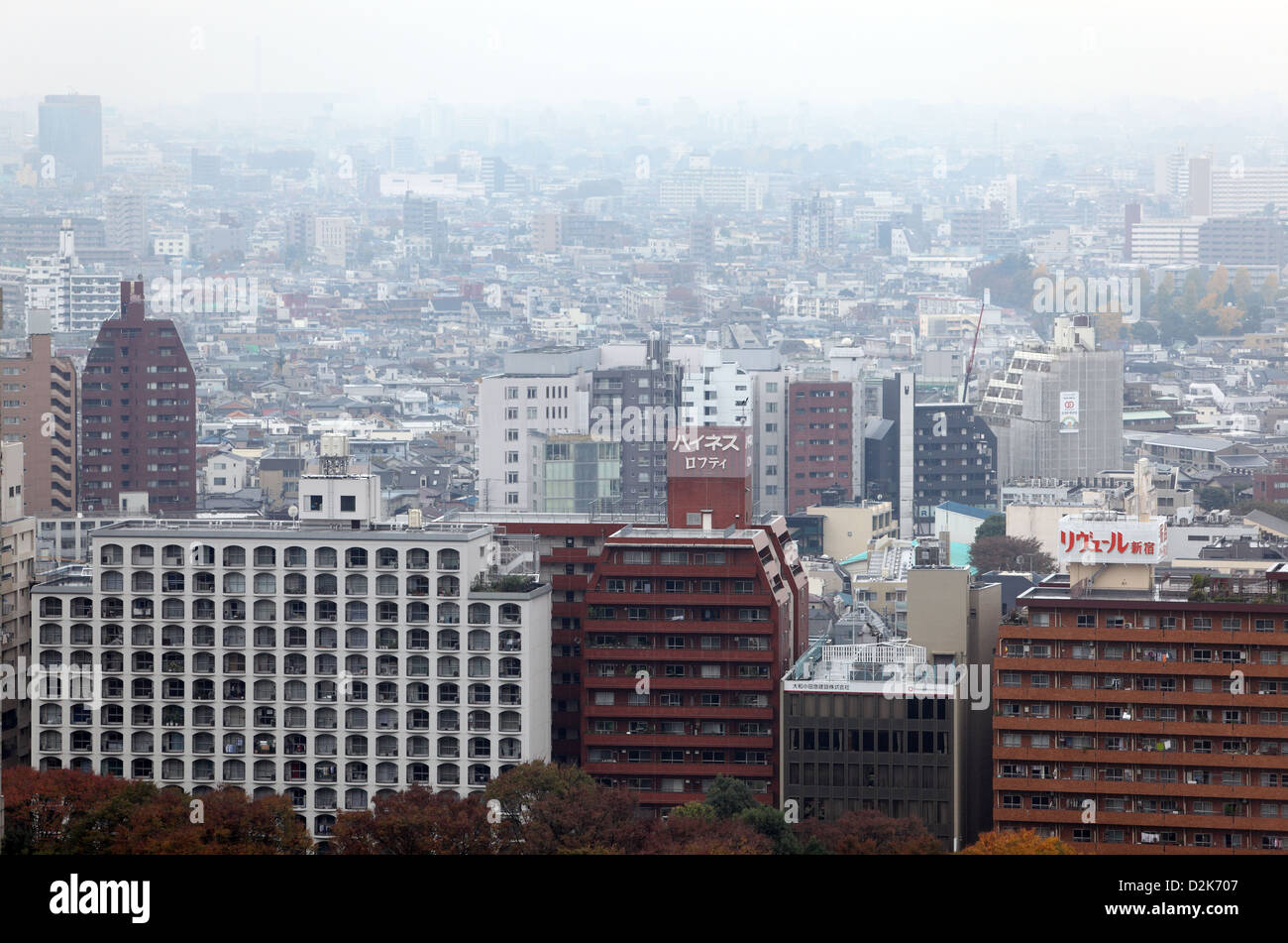 Tokyo, Japan, smog over the city Stock Photo