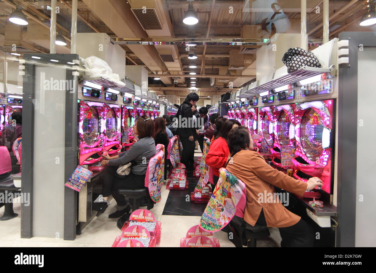 Tokyo, Japan, people in a casino Stock Photo - Alamy