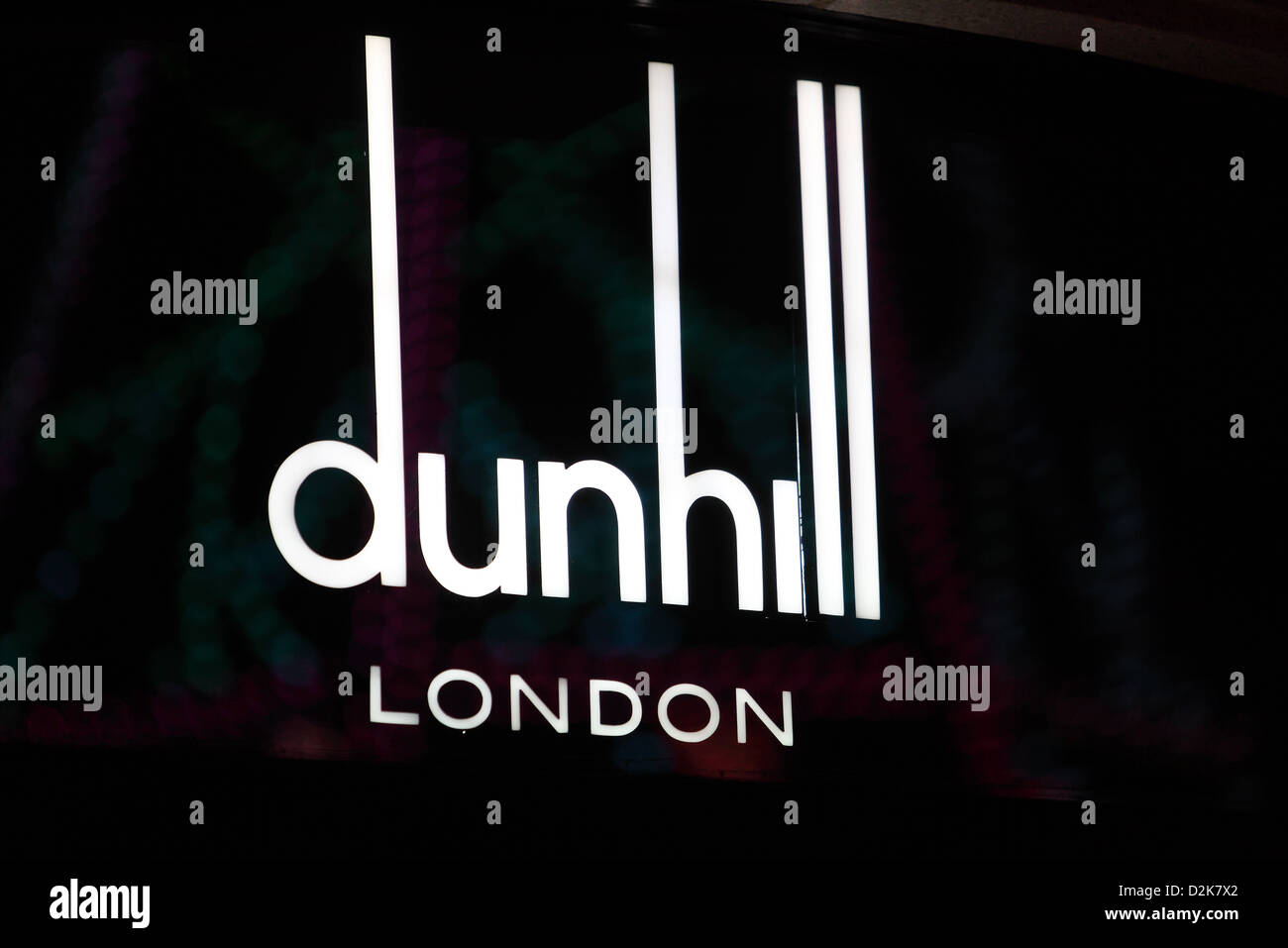 Hong Kong, China, the cigarette manufacturer Dunhill logo Stock Photo