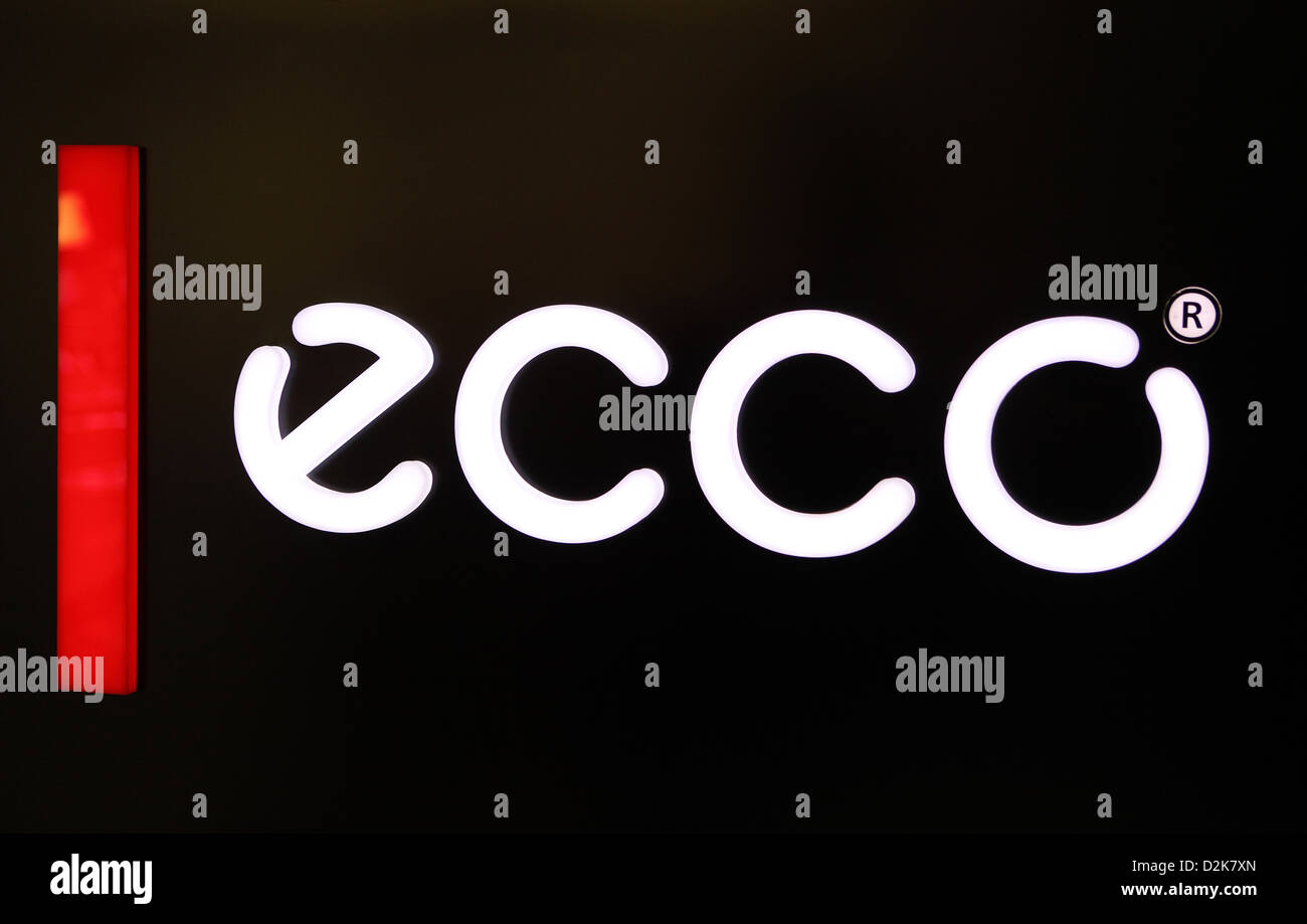 Hong Kong, China, the shoe manufacturer Ecco logo Stock Photo - Alamy