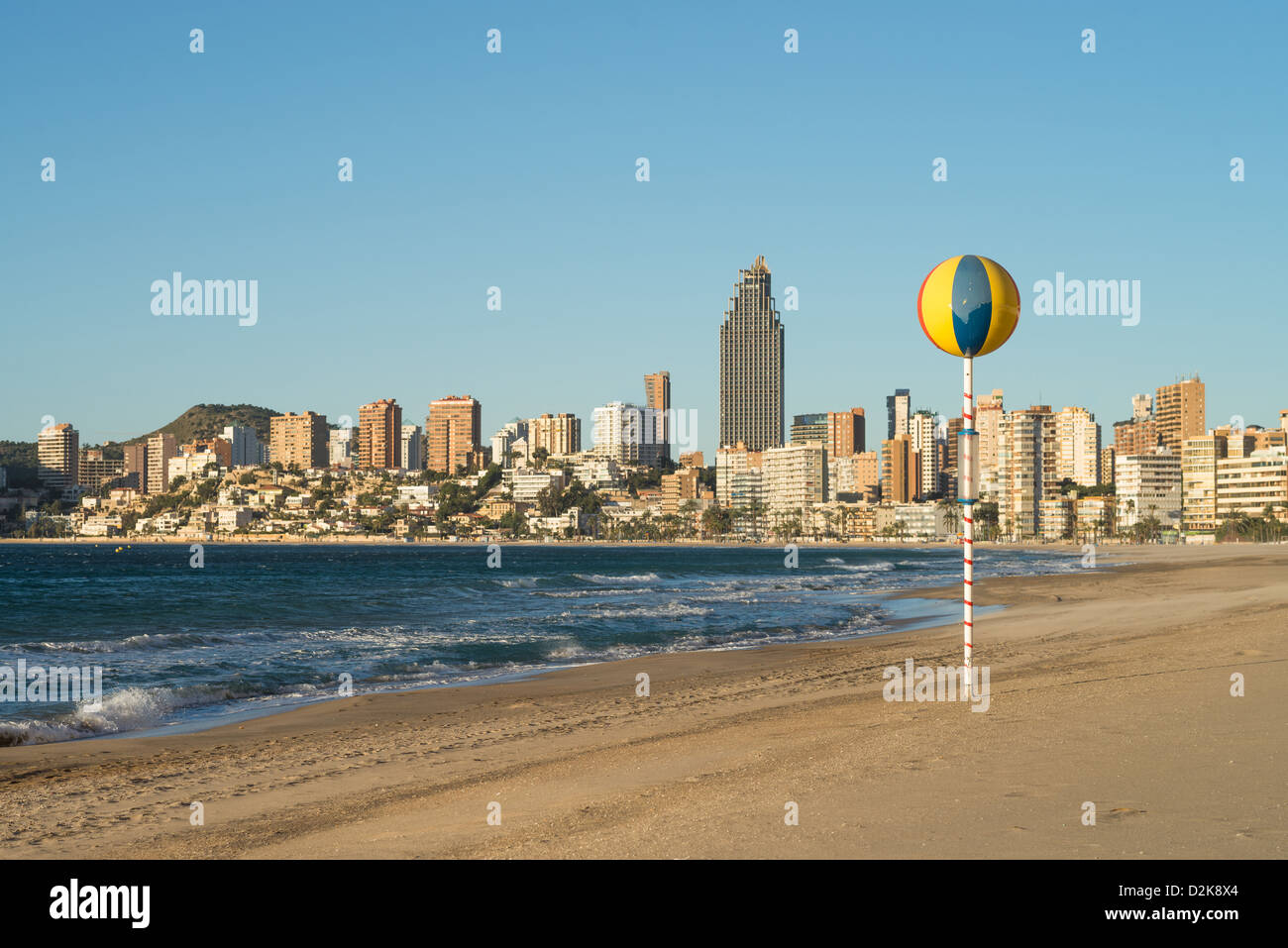 Benidorm beach resort on sunny Costa Blanca, Spain Stock Photo Alamy