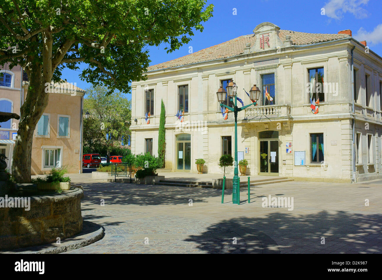 Sainte Cecile les Vignes Vaucluse Provence sunny afternoon Stock Photo