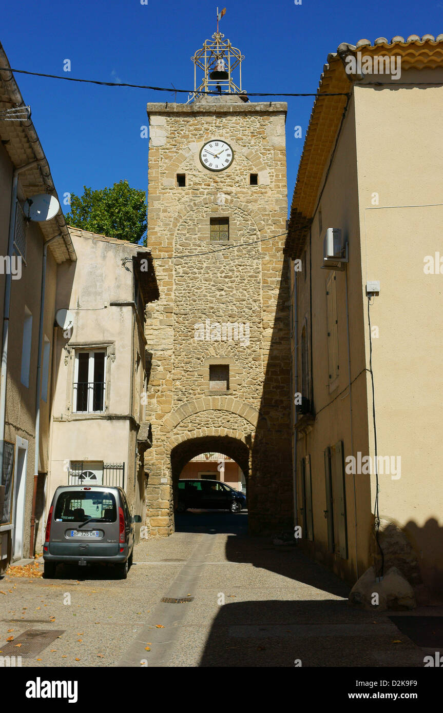 Sainte Cecile les Vignes Vaucluse Provence sunny afternoon Stock Photo