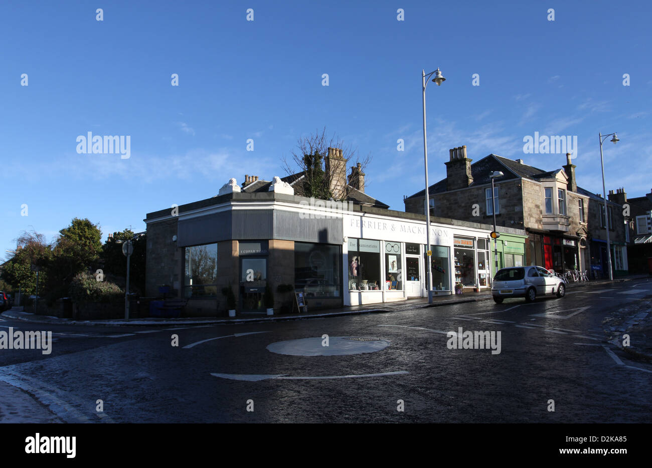 Newport on Tay street scene Fife Scotland January 2013 Stock Photo Alamy