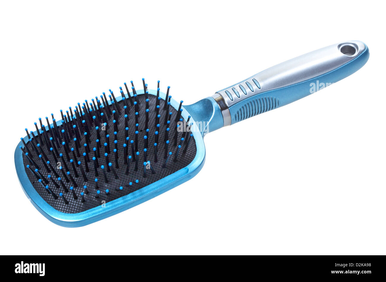 blue hair brush isolated on white background Stock Photo Alamy