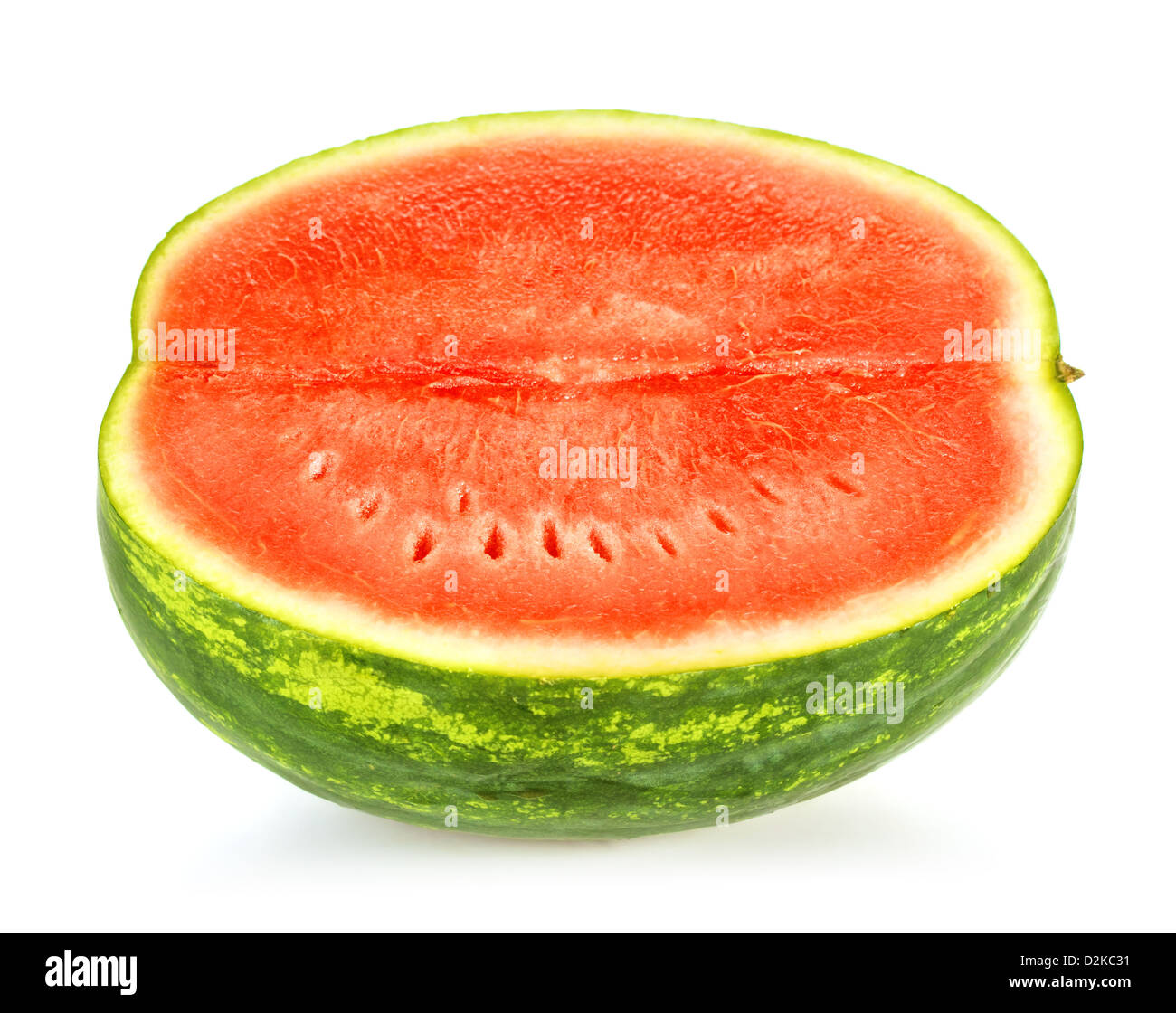 fresh half of watermelon isolated on white Stock Photo