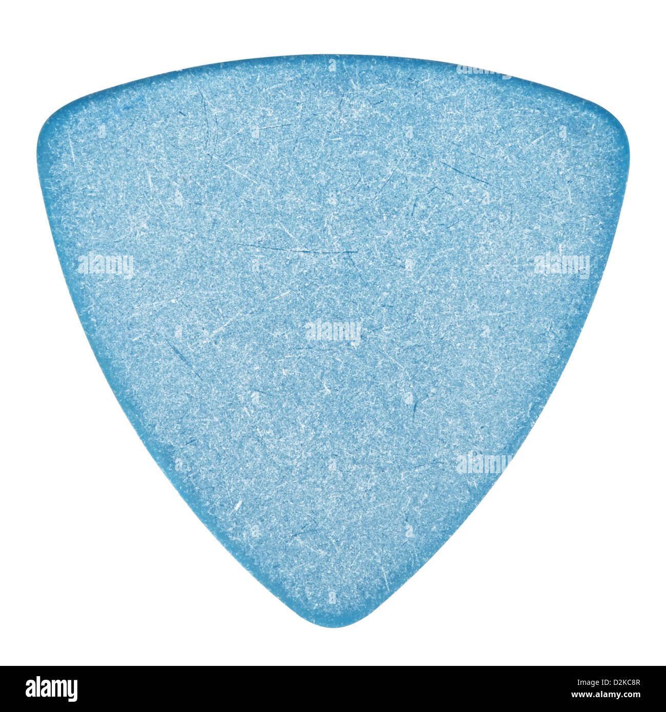 blue bass guitar plectrum, isolated on white Stock Photo