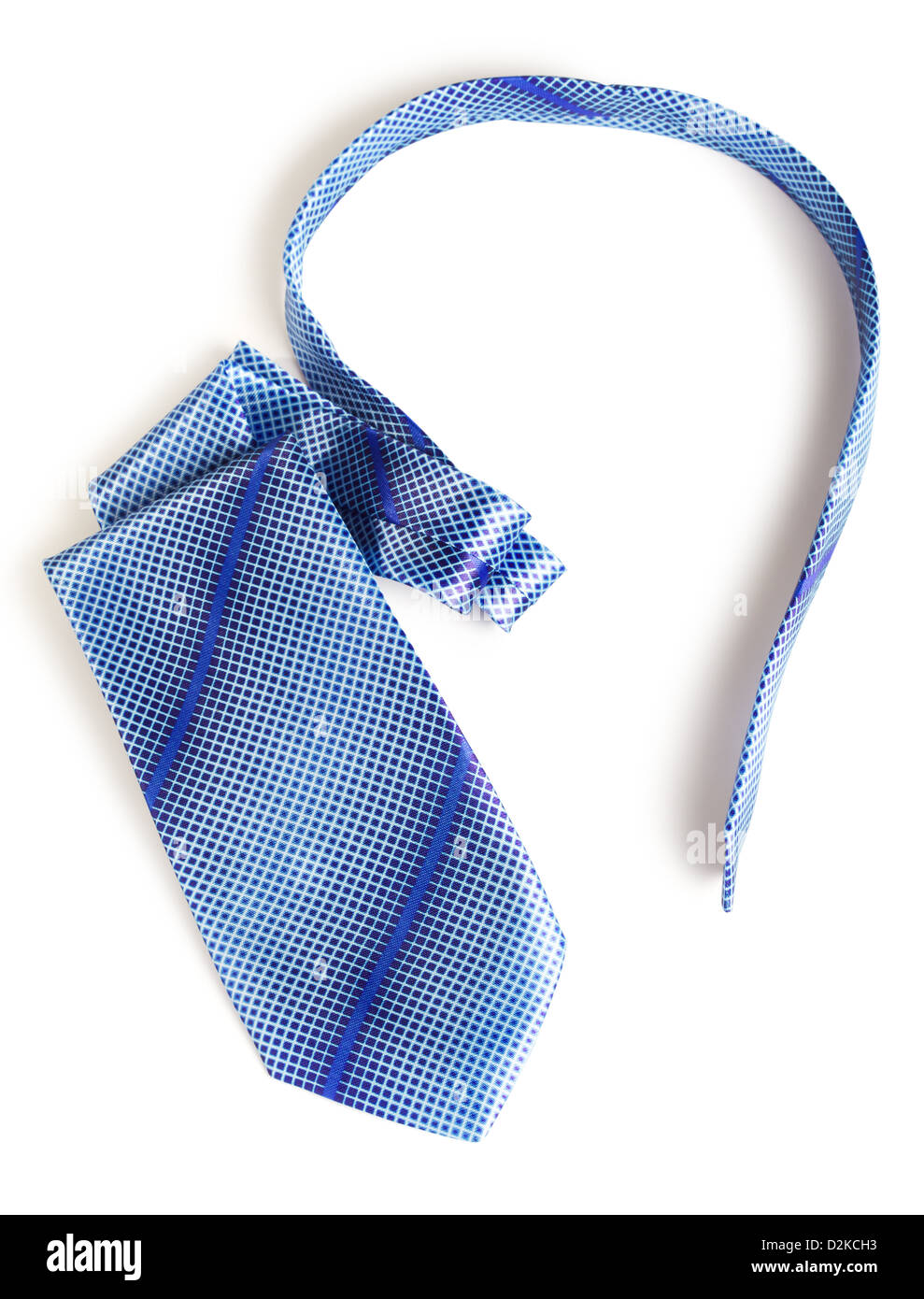 elegant blue tie isolated on white background Stock Photo - Alamy
