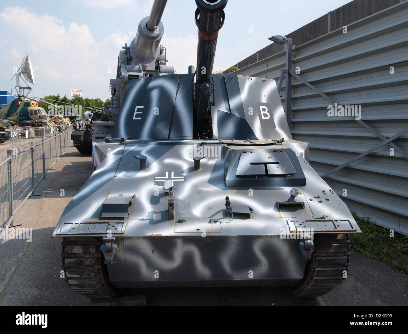 Wespe 105mm selfpropelled howitzer based on a Skoda LT38 tank chassis at Sinsheim Stock Photo