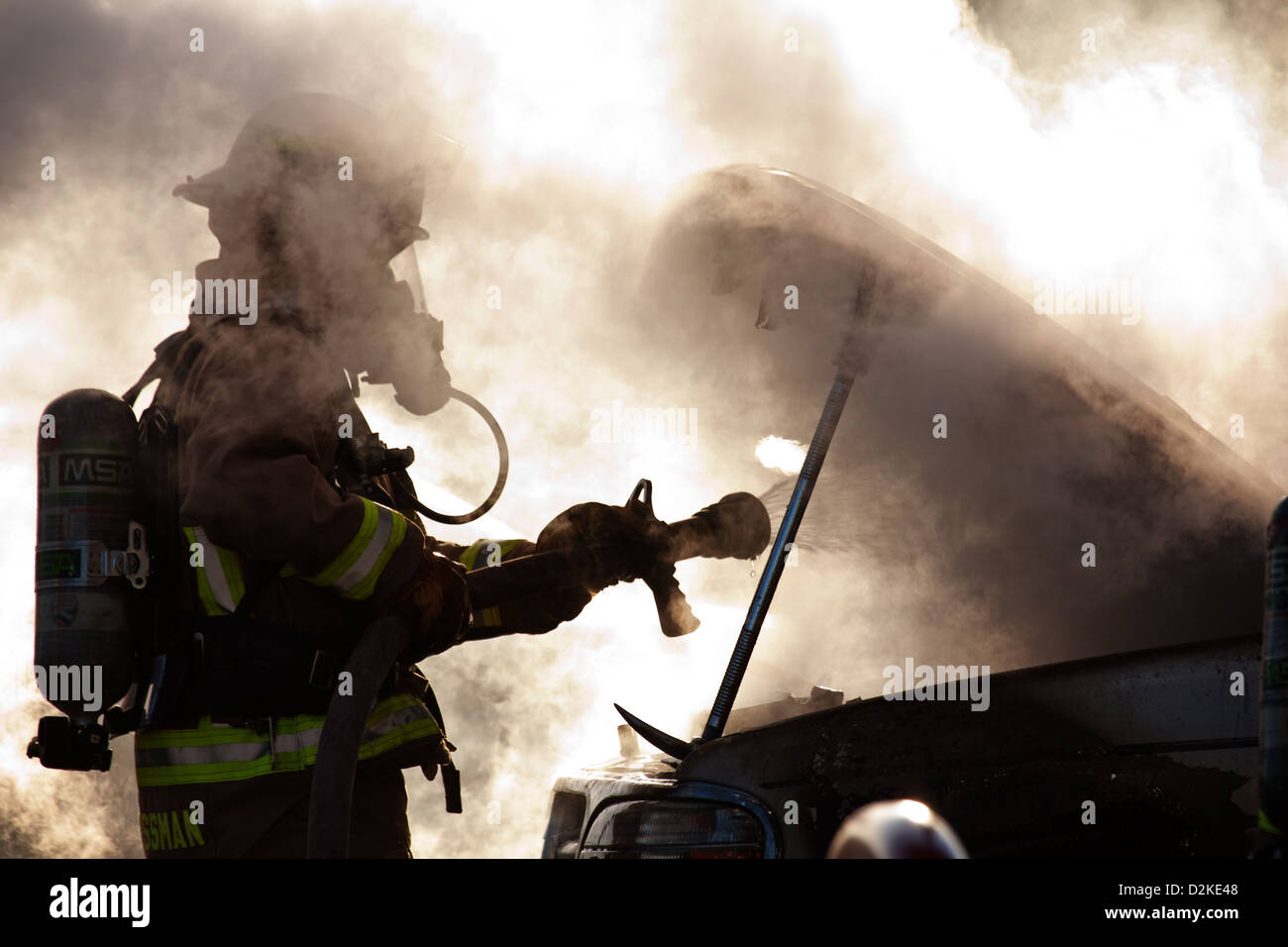 Eau Claire Fire Department responds to a vehicle fire at the Mega Gas Station on Highland Ave