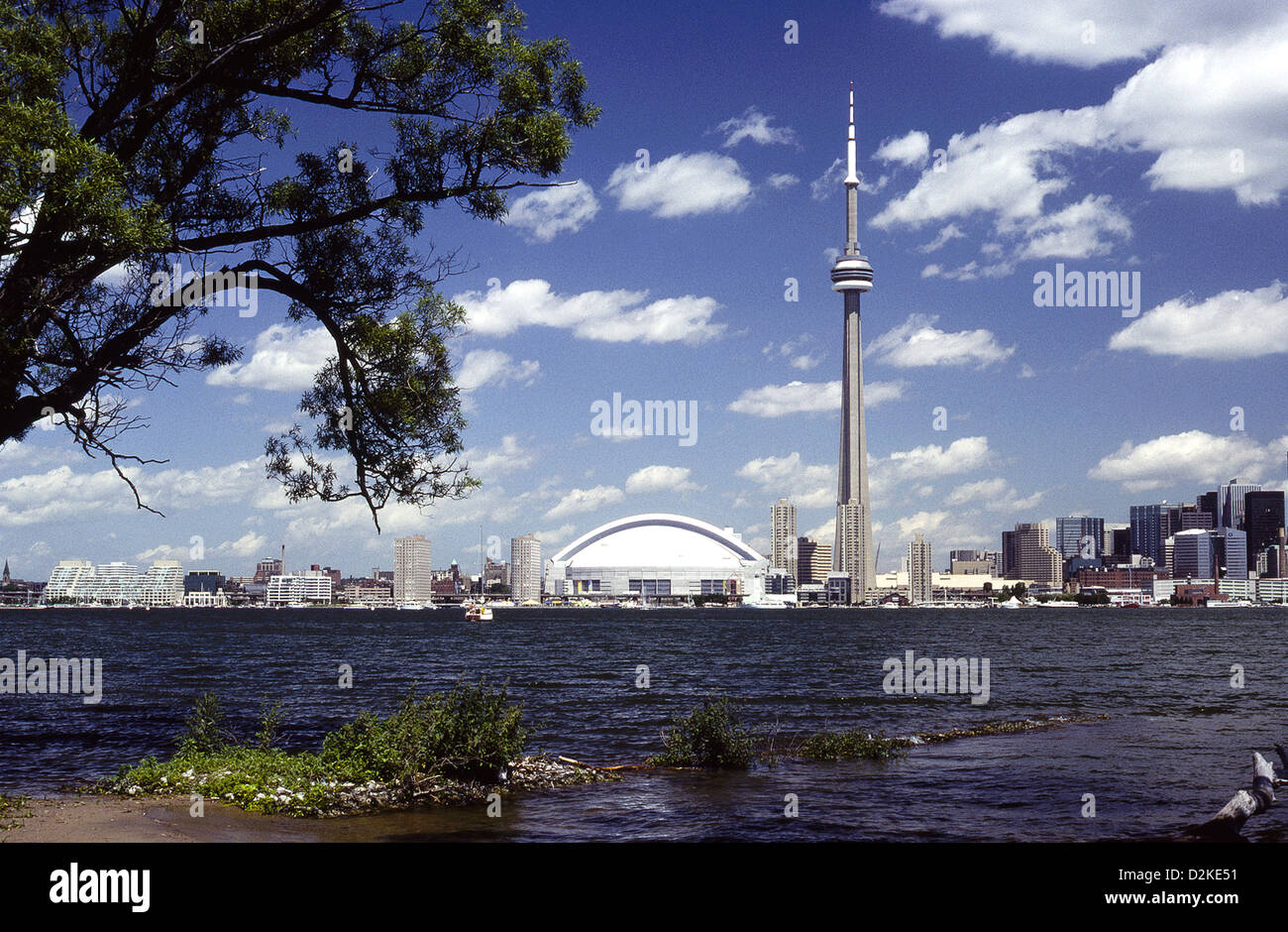 Toronto Ontario Canada 1989 View from Toronto Island Stock Photo Alamy