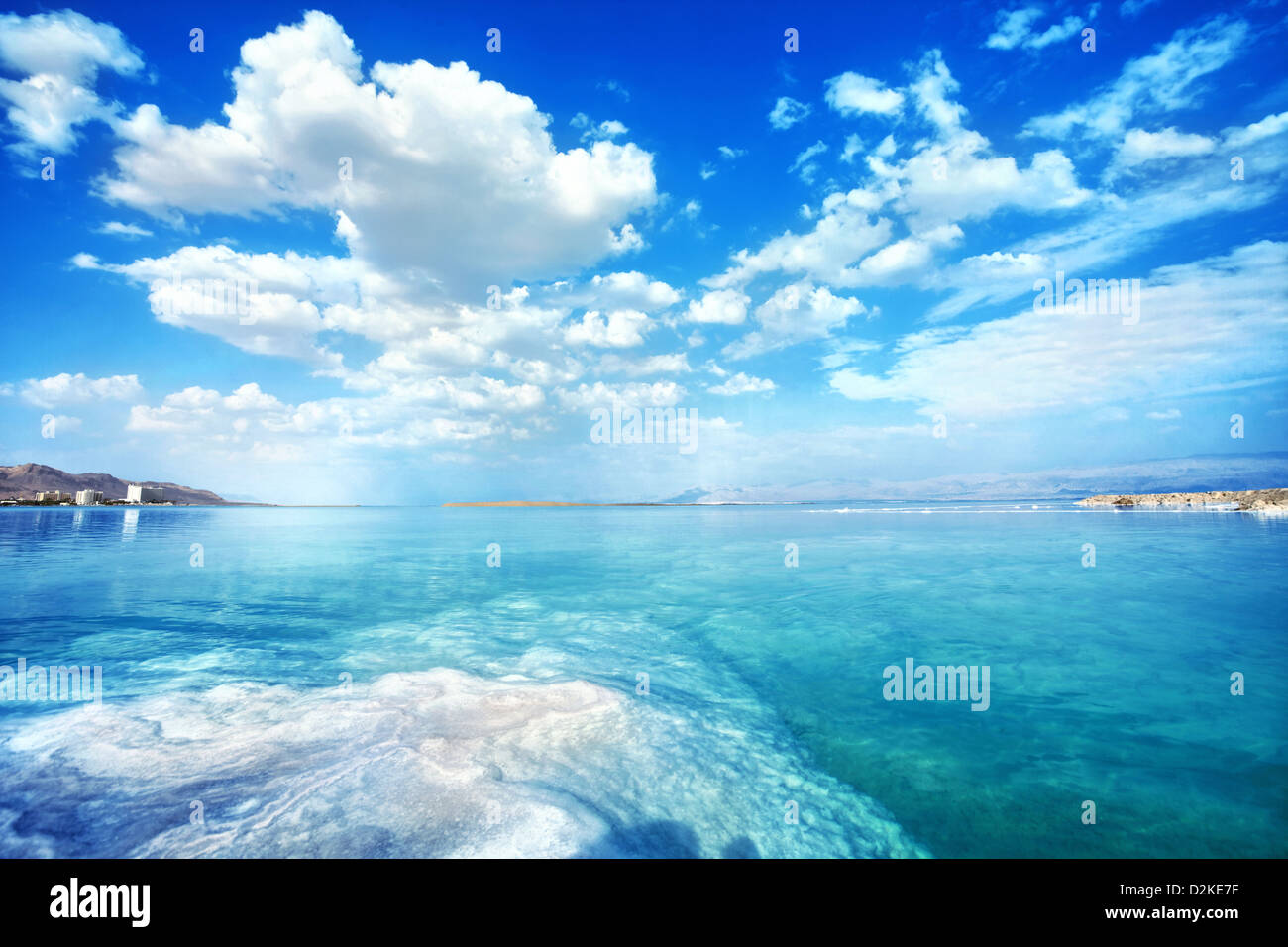 nice Dead Sea landscape on a summer day Stock Photo
