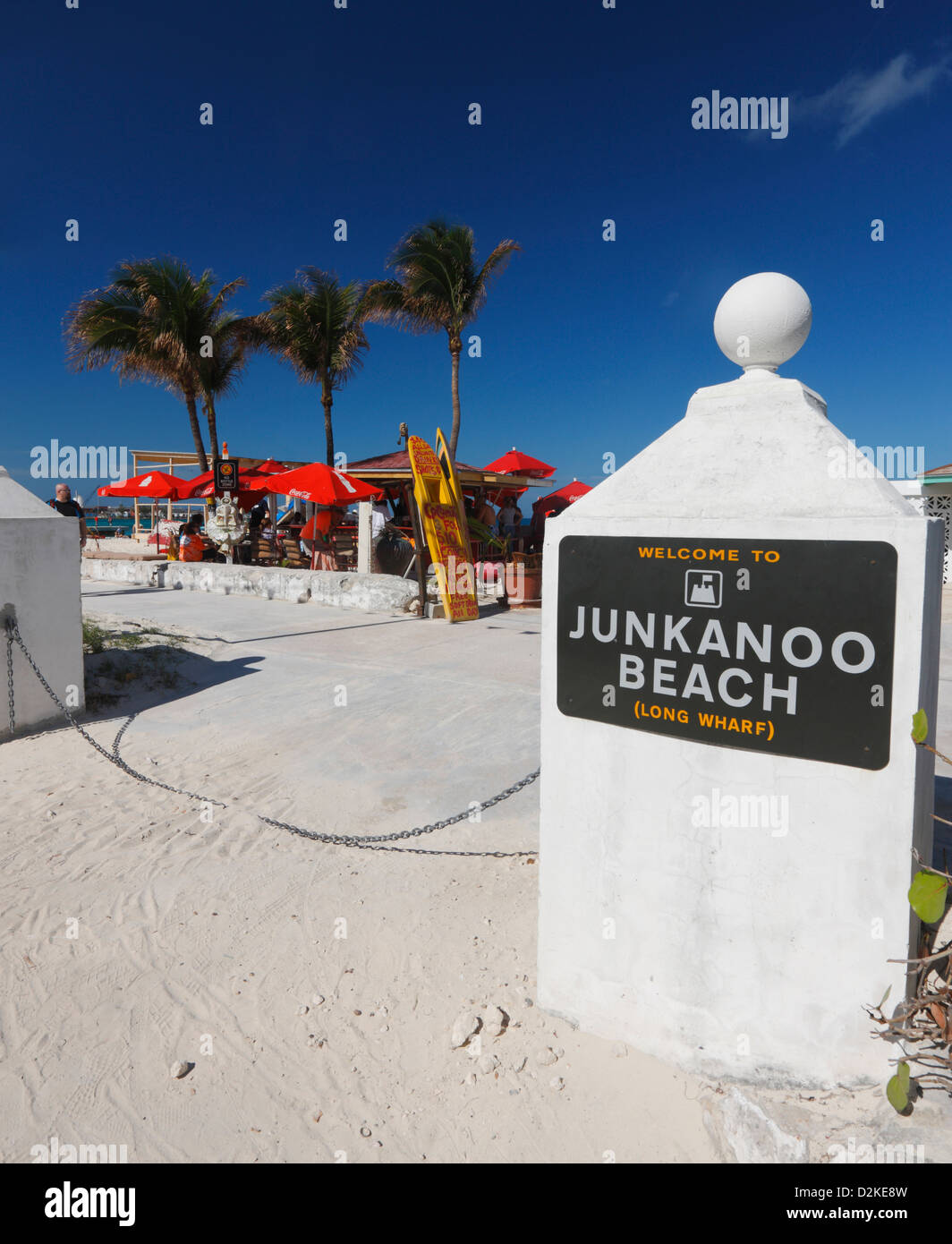 Junkanoo beach on Nassau Bahamas Stock Photo
