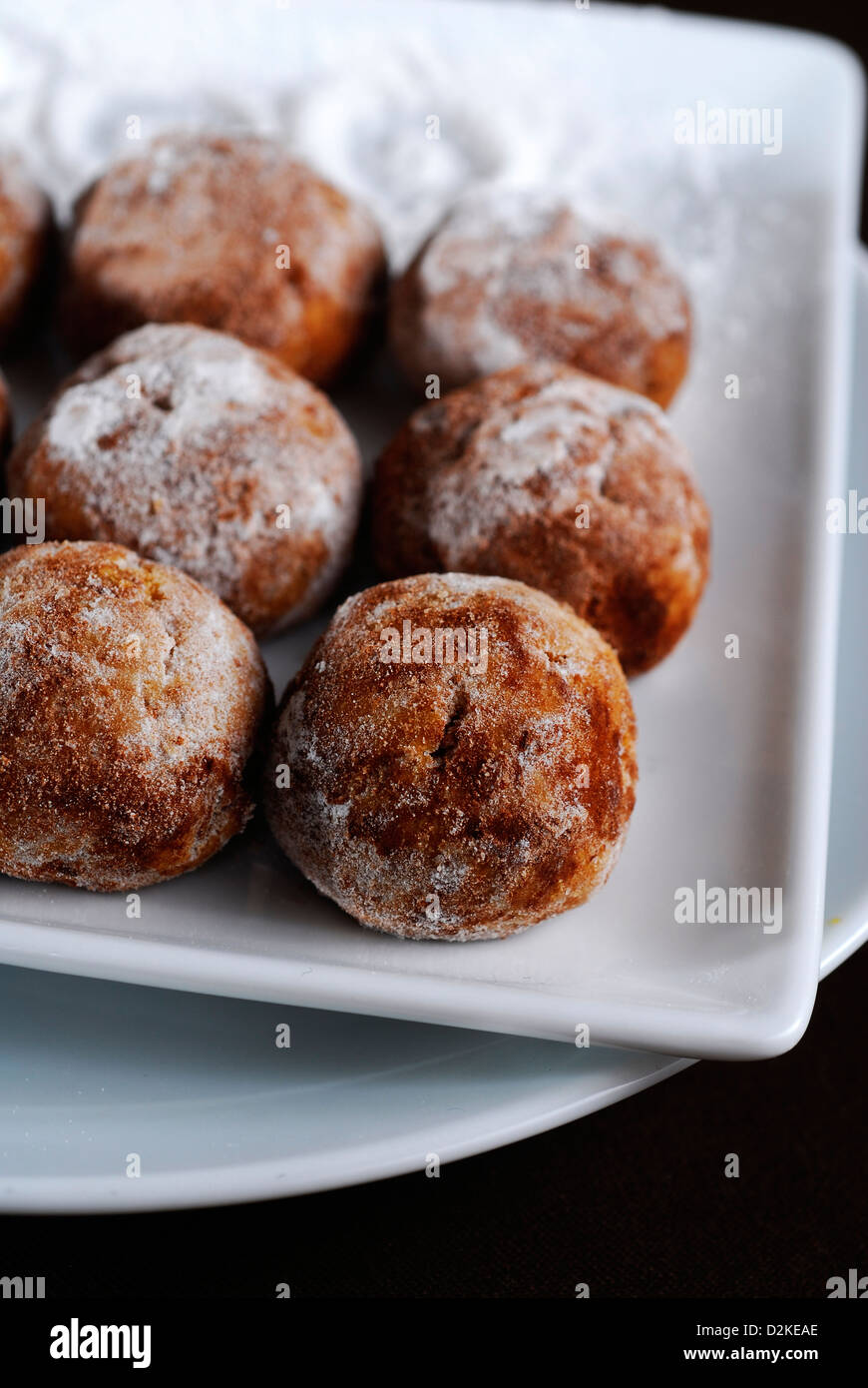 ball cookies with sugar powder Stock Photo Alamy