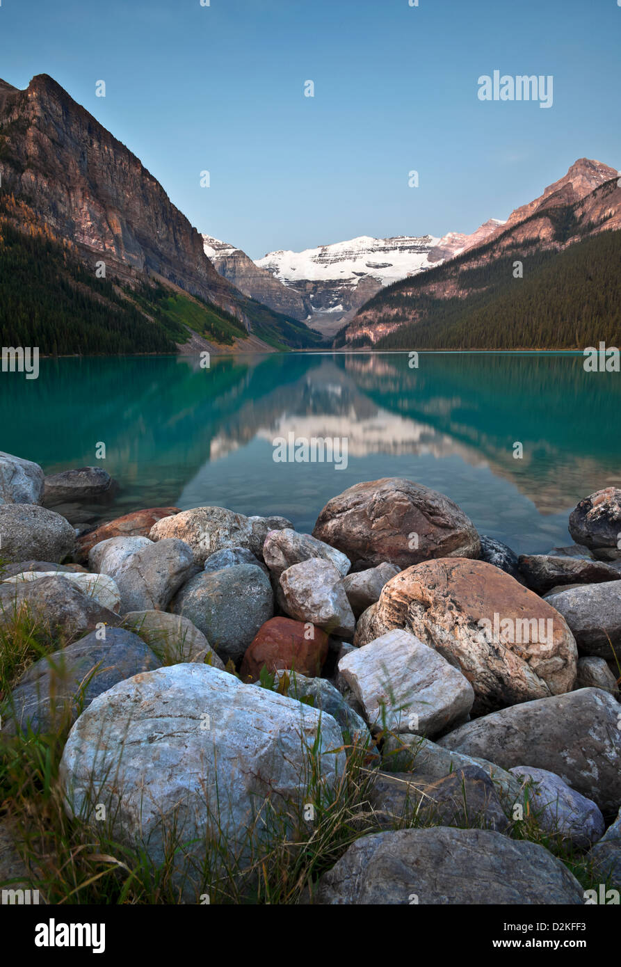 Lake Louise Alberta Canada Stock Photo