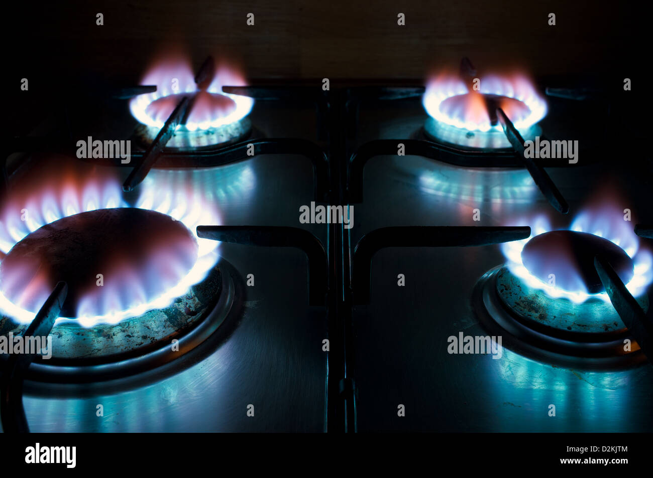 Gas cooker hob hires stock photography and images Alamy