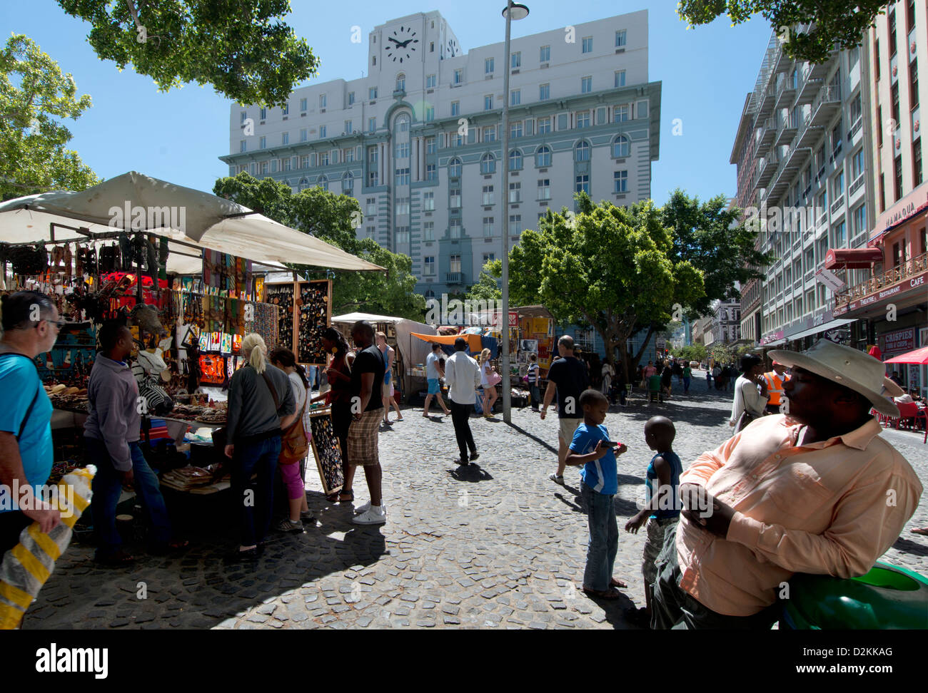 South Africa, Western Cape,  Green Market Square Market in Cape Town Stock Photo