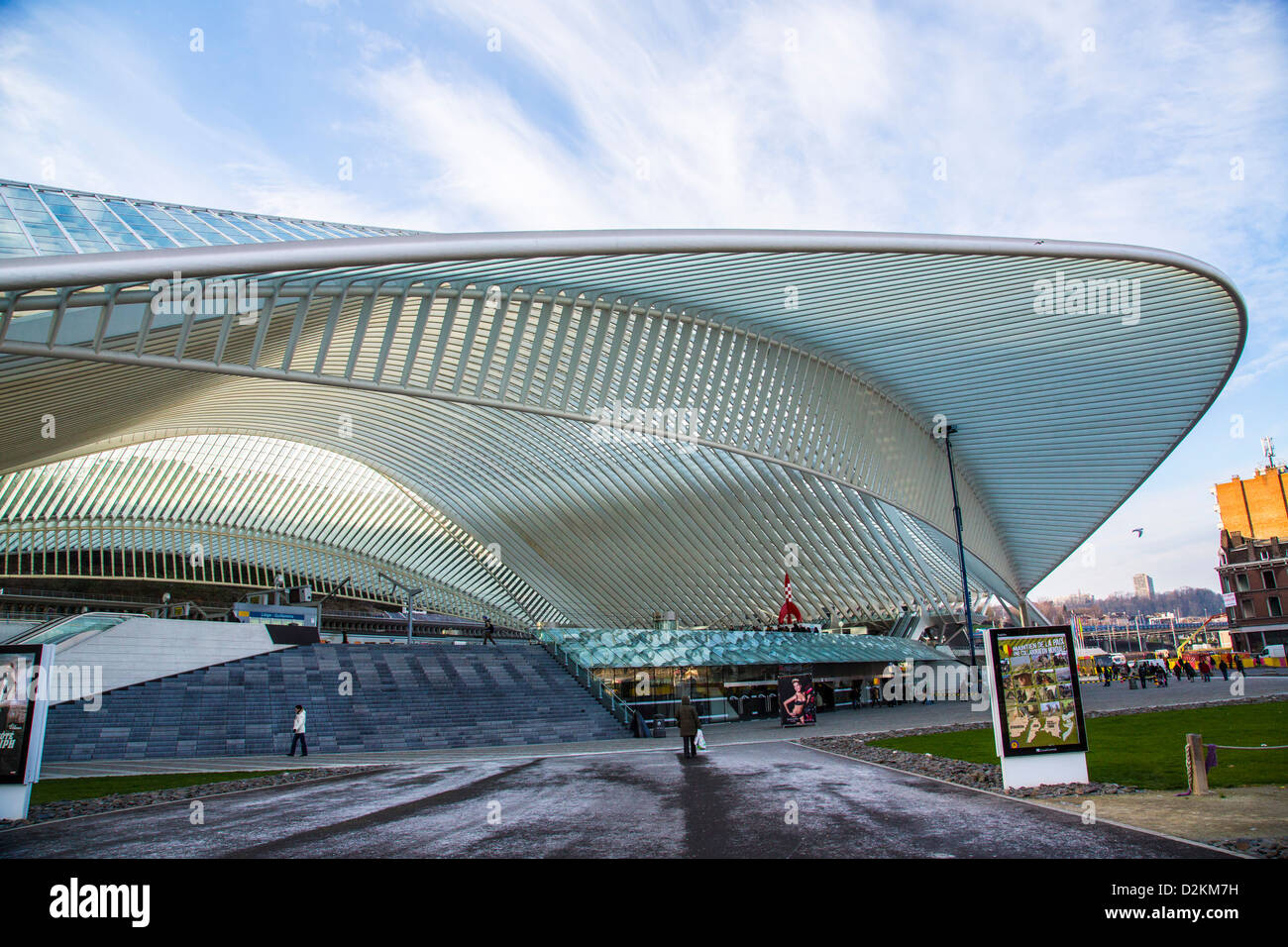 The train station of Liège, Gare de LiègeGuillemins, designed by