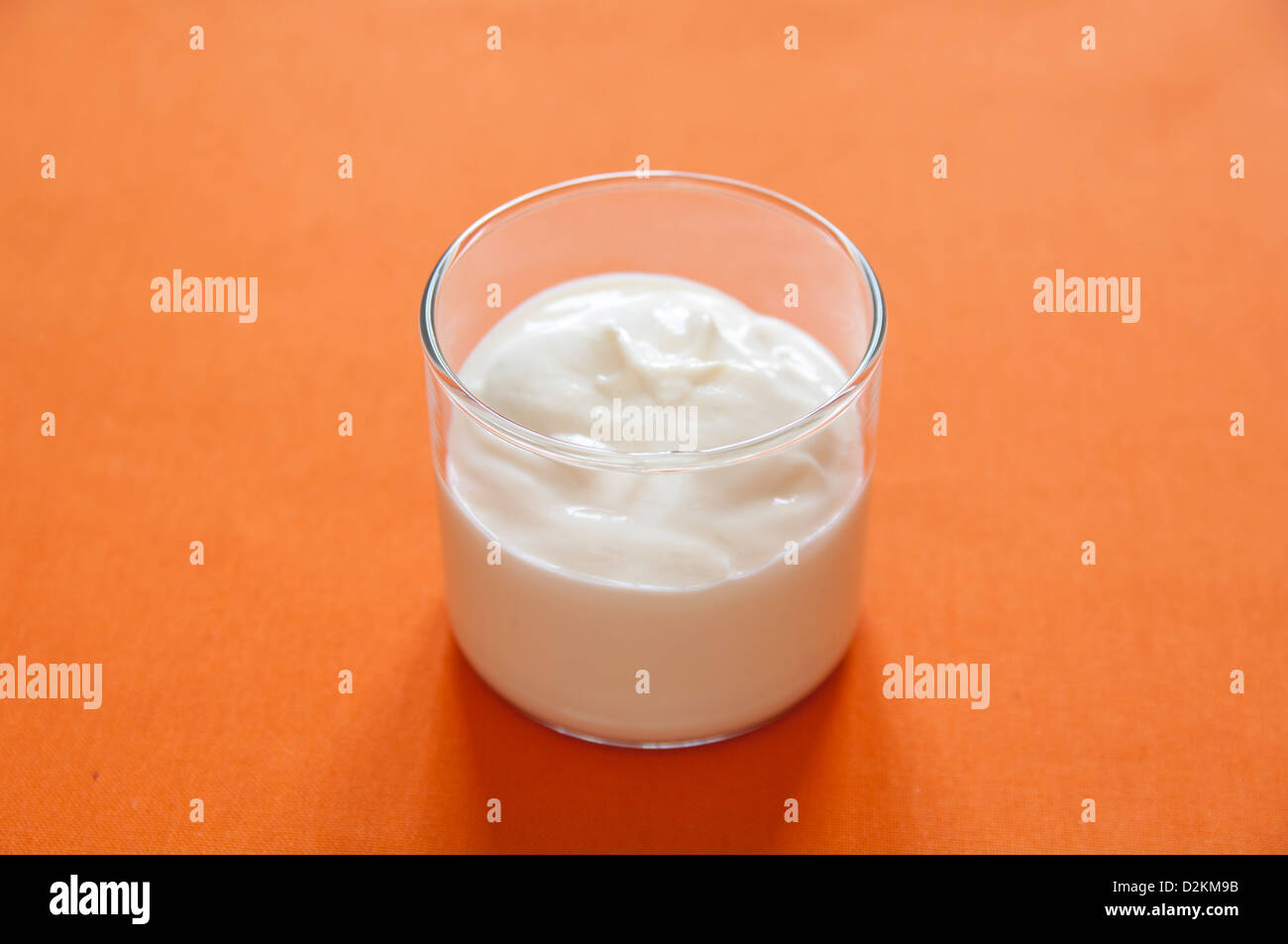 Closeup view of organic Soy Yogurt Stock Photo Alamy
