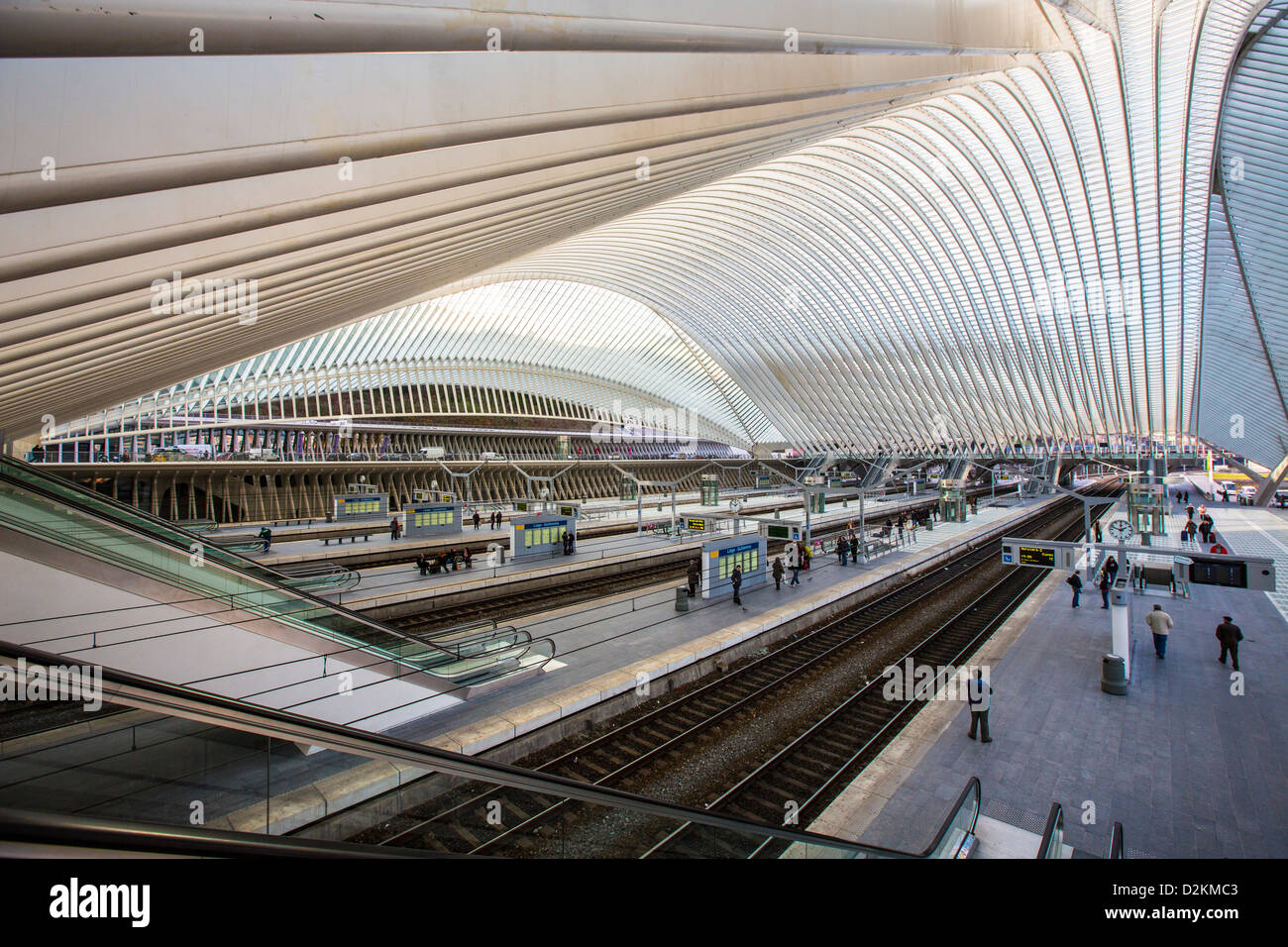 The train station of Liège, Gare de LiègeGuillemins, designed by