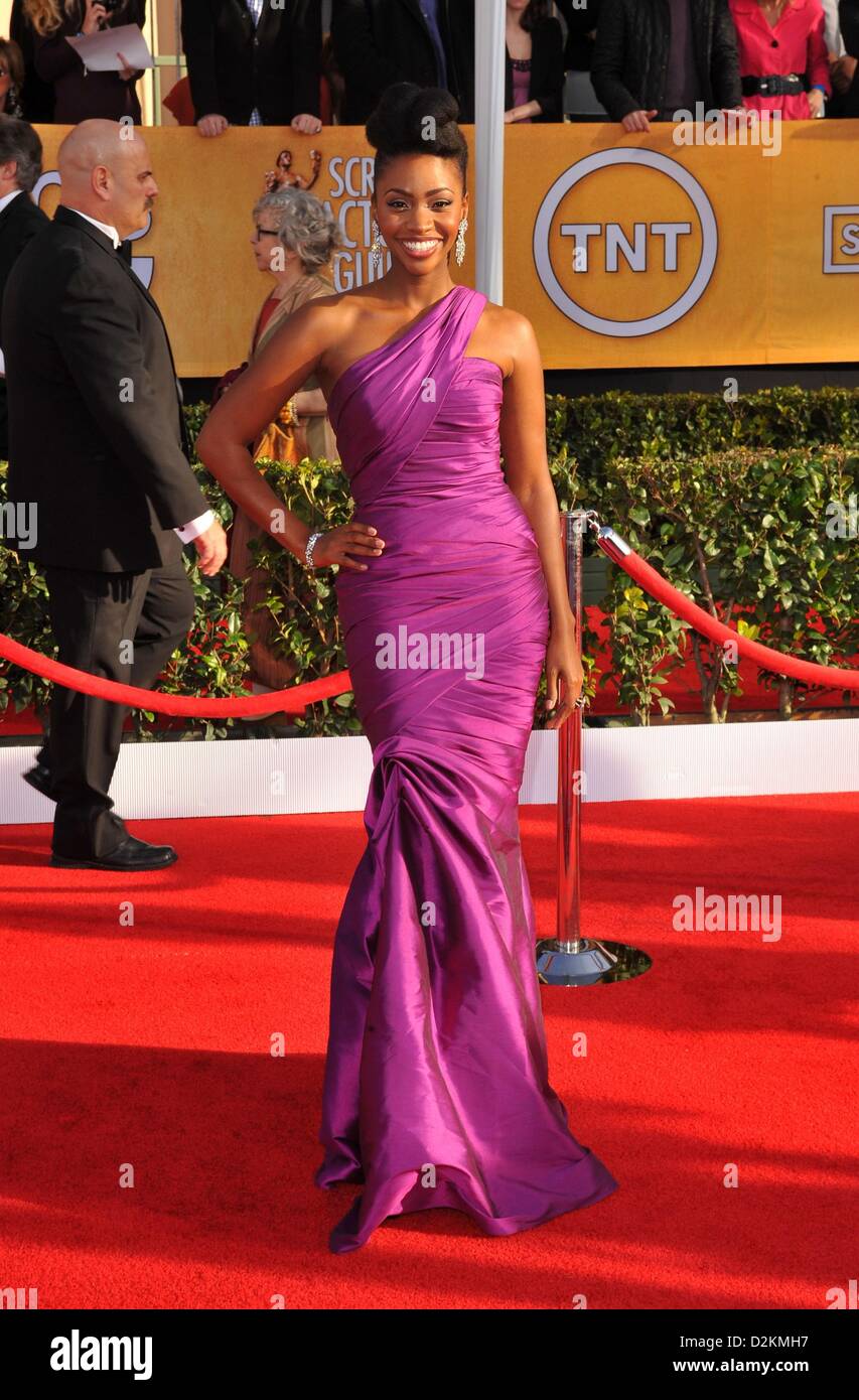 Los Angeles, California. 27th January 2013. Teyonah Parris at arrivals ...