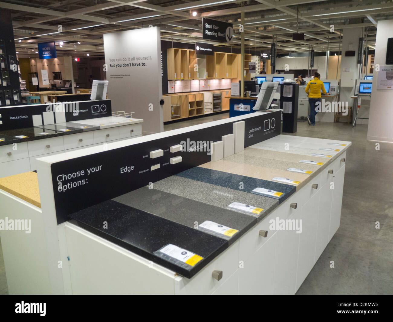 IKEA Brooklyn NY store shop warehouse aisles floor Stock Photo Alamy