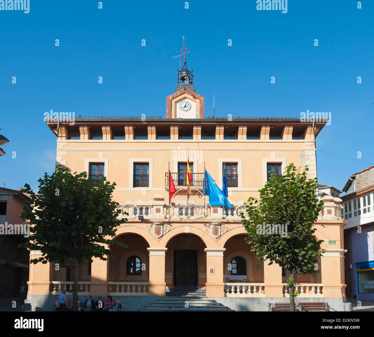 city hall, Tineo, Spain Stock Photo