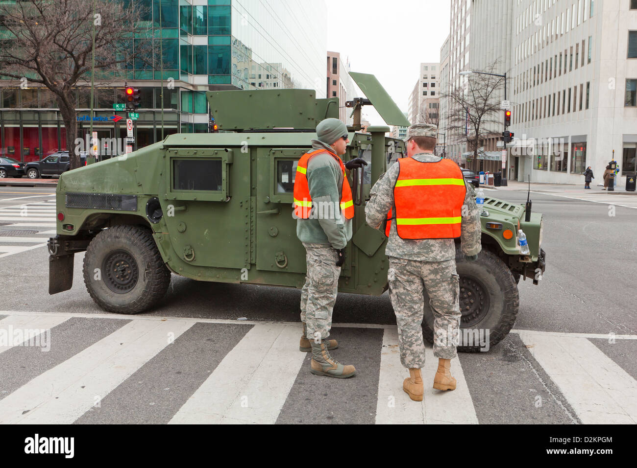 US military Humvee truck - Washington, DC USA Stock Photo