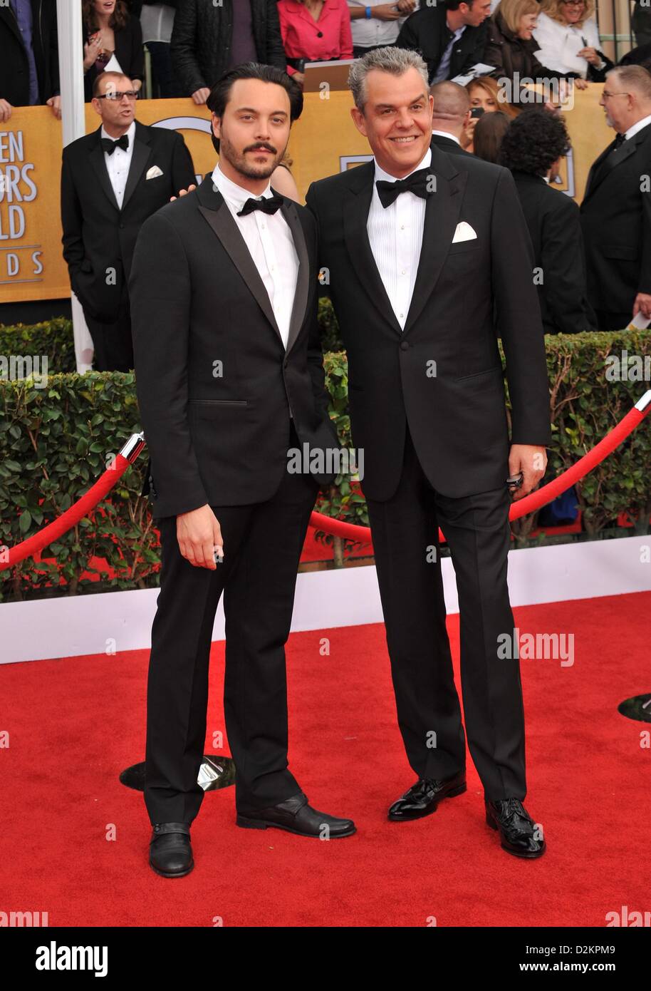 Los Angeles, California. 27th January 2013. Jack Huston, Danny Huston at arrivals for 19th Annual Screen Actors Guild Awards SAG 2013, Shrine Auditorium, Los Angeles, CA January 27, 2013. Photo By: Elizabeth Goodenough/Everett Collection/ Alamy Live News Stock Photo