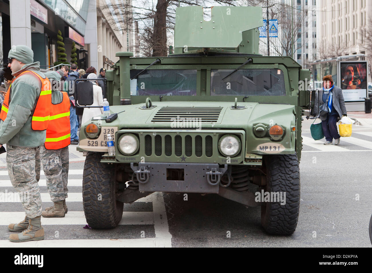 US military Humvee truck - Washington, DC USA Stock Photo