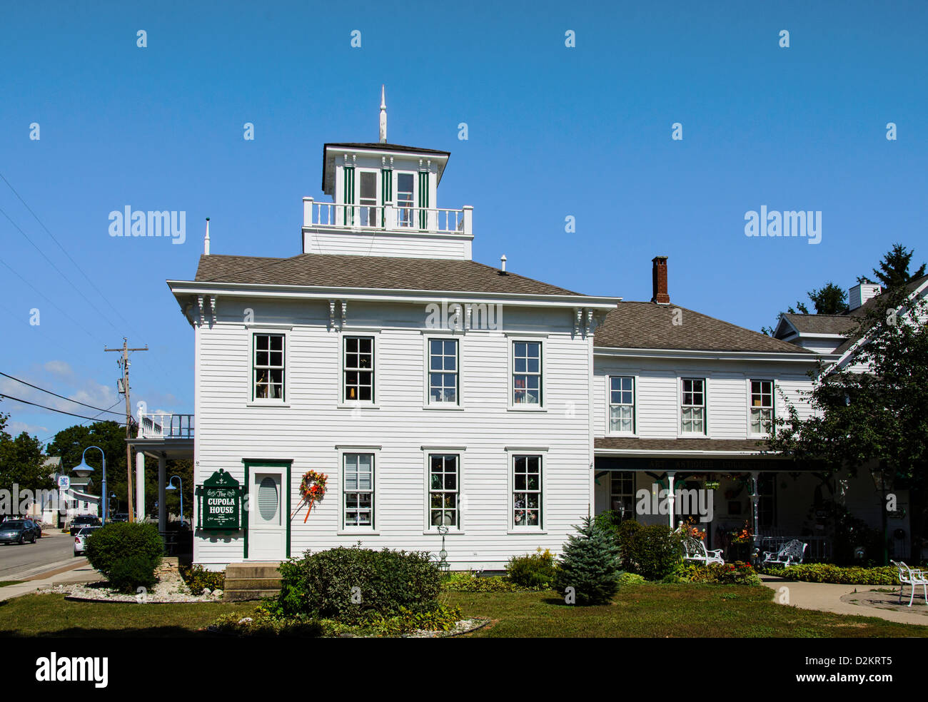 The Cupola House in the Door County town of Egg Harbor, Wisconsin Stock Photo