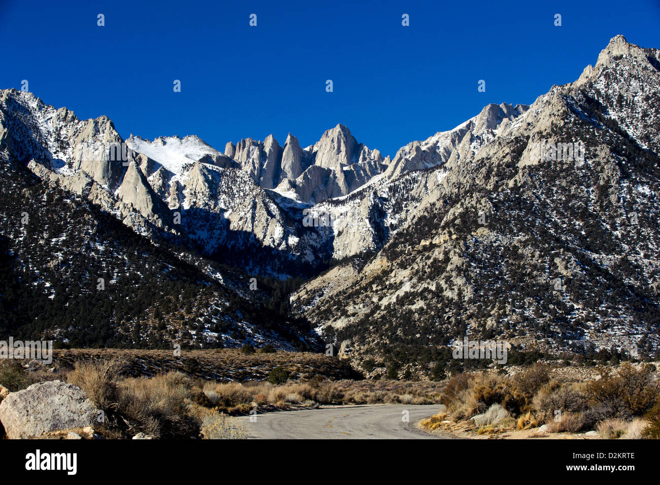 Mount Whitney, at 14,505 feet the tallest peak in the Continental