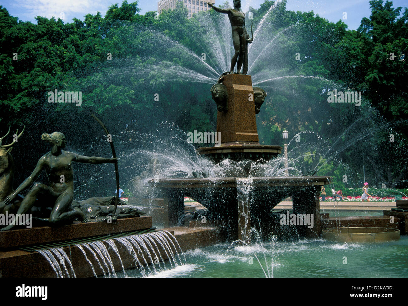 St James' Park fountains, Sydney Stock Photo 53297117 Alamy
