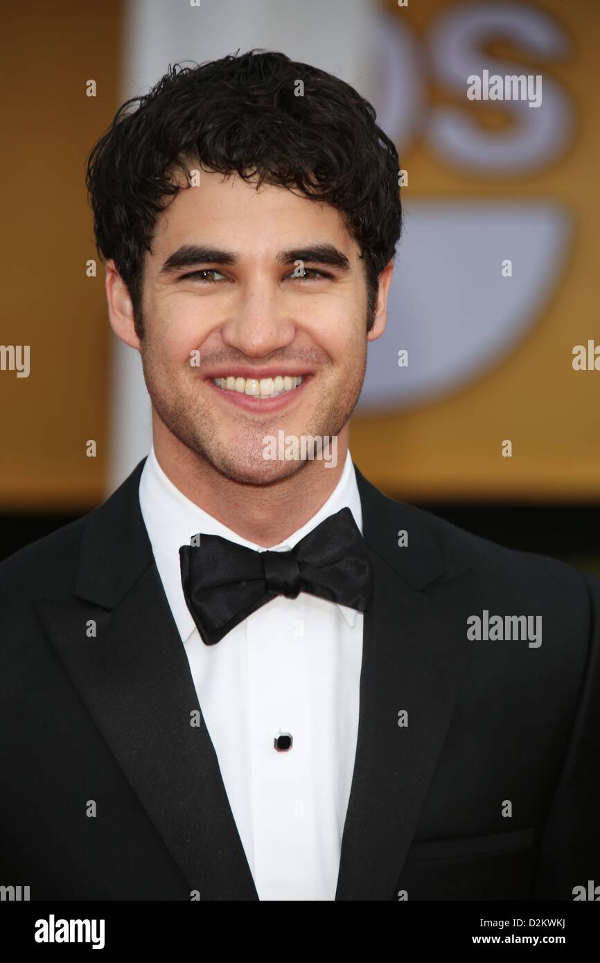 Los Angeles, USA. 27th January 2013. US actor Darren Criss arrives at ...
