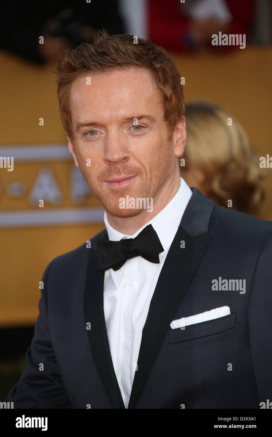 Los Angeles, USA. 27th January 2013. British actor Damian Lewis arrives at the 19th Annual Screen Actors Guild Awards at Shrine Auditorium in Los Angeles, USA, on 27 January 2013. Photo: Hubert Boesl/ Alamy Live News Stock Photo