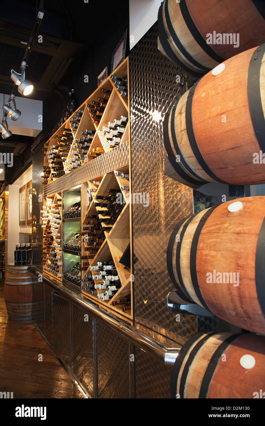 Wine bar, Soho, Central, Hong Kong Stock Photo Alamy