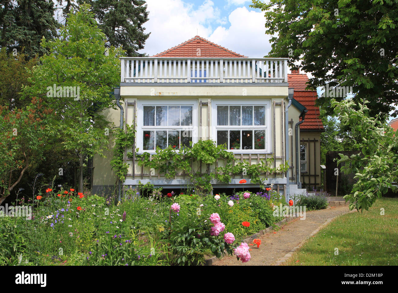 The Hans-Fallada-Museum in Carwitz, Germany. The building was from 1933 until 1944 the residence of the famous German writer. Stock Photo