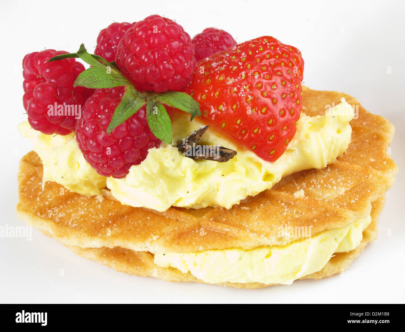 Biscuit Waffles Raspi Belgian biscuits hi-res stock photography and images - Alamy