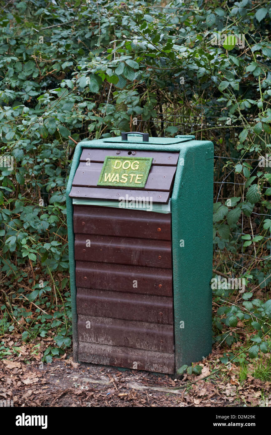 Dog waste bin at Hengistbury Head, Dorset in January Stock Photo Alamy